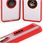 Bizon Etui Z Uchwytem Na Palec Case Hybrid Ring Do Realme C75 4G 14X 5G Przydymione Czerwoną Ramką - zdjęcie 4