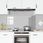 vidaXL Lustro Backsplash Do Kuchni Jasnoszare 120x60x0 6cm Szkło Hartowane - zdjęcie 6
