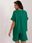 Komplet damki szorty i bluzka oversize zielony S/M - zdjęcie 5
