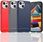 Plecki Elastyczne etui Carbon Case z wzorem karbon do iPhone 15 niebieskie - zdjęcie 6