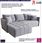 Elior Błękitna welurowa sofa w kształcie litery L Rigotta 3X - zdjęcie 2