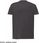 T-shirt JHK TSRA 150 - męski z krótkim rękawem wzmocniony lycrą ściągacz, 100% bawełna, 155-160g - grafitowy melanż M - zdjęcie 4
