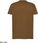 T-shirt JHK TSRA 150 - męski z krótkim rękawem wzmocniony lycrą ściągacz, 100% bawełna, 155-160g - khaki XL - zdjęcie 4