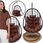 Viking Fotel Ogrodowy Wiszący Kokon Bujany Kosz Huśtawka Z Poduszką Premium 130Kg - zdjęcie 4