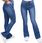 401_ Spodnie damskie dzwony Flare jeans szeroka nogawka _M/38 - zdjęcie 1