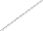 Srebrny łańcuszek rodowany pełny ankier Próby 925 45 cm - zdjęcie 1