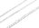 Srebrny łańcuszek nierodowany figaro Próby 925 55 cm - zdjęcie 3
