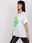 T-shirt Biało-zielony - zdjęcie 5
