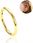Kolczyk Piercing Clicker złoty Stal ch. 316 L. Kółko Helix Lobe 1.2/6 - zdjęcie 5