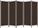 Zakito Home Parawan 5-Sk. Brązowy 250x180cm 100% Poliester (ZH320724) - zdjęcie 6