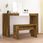 Zakito Home Taboret Drewniany 70x35x45cm Przydymiony Dąb (ZH820523) - zdjęcie 5
