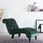 Zakitohome Leżanka Aksamitna Zielona 145X52X77Cm (ZH248610) - zdjęcie 4