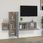 Zakito Home Zestaw Szafek Tv Drewnopochodne 3Szt. Szary Dąb 100X30X30 30,5X30X110 30,5X30X30Cm (ZH3120228) - zdjęcie 5