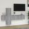 Zakito Home Zestaw Szafek Tv Drewnopochodne 3Szt. Szary Dąb 100X30X30 30,5X30X110 30,5X30X30Cm (ZH3120228) - zdjęcie 2