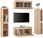 Zakito Home Szafki Tv Z Litego Drewna Sosnowego 6Szt. 30X60 I 80X35Cm Dekoracyjne (ZH3100264) - zdjęcie 3