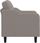 Zakito Home Fotel Taupe 78X77X80Cm Tkanina Metal Max. 110Kg (ZH359350) - zdjęcie 2