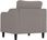 Zakito Home Fotel Taupe 78X77X80Cm Tkanina Metal Max. 110Kg (ZH359350) - zdjęcie 3
