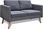 Zakitohome Zestaw Sof 3+2 Ciemnoszary 168X70X73 116X70X73Cm (ZH272194) - zdjęcie 5