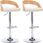 Dkd Home Decor Stołek Barowy 2szt. Kremowo-Biała Imitacja Skóry I Drewno Gięte (459283147) - zdjęcie 3