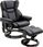 Homcom Fotel Masujący 700 116V91Bk Relaksacyjny Z Funkcją Masażu Regulowany Podnóżek Wykonany Ze Sztucznej Skóry 79X82X101Cm (700116V91Bk) - zdjęcie 1