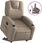 Dkd Home Decor Fotel Relaksacyjny Ze Stelażem Z Imitacji Skóry W Kolorze Cappuccino Brązowym (4593204436) - zdjęcie 2