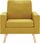 Dkd Home Decor Fotel Z Żółtego Materiału (459288699) - zdjęcie 3