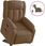 The Living Store Fotel Relax Ze Wspomaganiem Elektrycznym Brązowy Materiał (Tls3205344) - zdjęcie 3