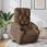 The Living Store Fotel Relax Ze Wspomaganiem Elektrycznym Brązowy Materiał (Tls3204738) - zdjęcie 2