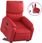 The Living Store Fotel Relax Ze Stelażem Z Imitacji Skóry W Kolorze Czerwonym (Tls3204891) - zdjęcie 3