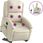 Dkd Home Decor Fotel Do Masażu Z Podstawką Kremowa Imitacja Skóry (4593204234) - zdjęcie 2