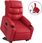 Dkd Home Decor Leżanka Z Podpórką Czerwona Imitacja Skóry (4593206604) - zdjęcie 2