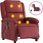 Dkd Home Decor Fotel Do Masażu Elektryczny Z Imitacji Skóry W Kolorze Czerwonego Wina (4593204223) - zdjęcie 2