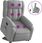 Dkd Home Decor Fotel Do Masażu Z Pomocą Stojącą Jasnoszary Materiał (4593205328) - zdjęcie 3