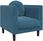Dkd Home Decor Fotel Z Poduszką Niebieskiego Aksamitu (459372630) - zdjęcie 2
