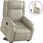 The Living Store Fotel Relax Ze Stelażem Z Imitacji Skóry W Kolorze Kremowym (Tls3205151) - zdjęcie 2
