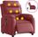 Dkd Home Decor Fotel Do Masażu Elektryczny Z Imitacji Skóry W Kolorze Czerwonego Wina (4593205039) - zdjęcie 3