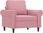 Dkd Home Decor Fotel Z Taboretem Różowy Aksamit 60Cm (4593201208) - zdjęcie 2