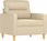 Dkd Home Decor Fotel Z Podnóżkiem Kremowy 60Cm Tkanina (4593201067) - zdjęcie 2