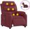 Dkd Home Decor Fotel Do Masażu Elektryczny Z Tkaniny W Kolorze Czerwonego Wina (4593204971) - zdjęcie 2