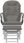 Dkd Home Decor Fotel Bujany Z Taboretem Przesuwny Ciemnoszary Materiał (459351661) - zdjęcie 3