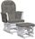 Dkd Home Decor Fotel Bujany Z Taboretem Przesuwny Ciemnoszary Materiał (459351661) - zdjęcie 2