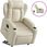 The Living Store Fotel Relax Ze Wspomaganiem Elektrycznym Kremowy Imitacja Skóry (Tls3204559) - zdjęcie 2