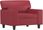 Dkd Home Decor Fotel Ze Stołkiem Czerwone Wino 60Cm Sztuczna Skóra (4593201162) - zdjęcie 2