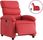 Dkd Home Decor Leżanka Elektryczna Czerwona Sztuczna Skóra (4593204031) - zdjęcie 3