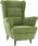 Dkd Home Decor Krzesło Skrzydłowe Z Taboretem Jasnozielony Aksamit (4593115934) - zdjęcie 2