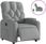 Dkd Home Decor Fotel Relax Elektryczny Jasnoszary Materiał (4593204686) - zdjęcie 2