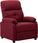 Prolenta Premium Fotel Relax Elektryczny Tkanina Czerwone Wino (30738051110) - zdjęcie 3