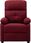 Prolenta Premium Fotel Relax Elektryczny Tkanina Czerwone Wino (30738051110) - zdjęcie 2