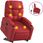 Dkd Home Decor Fotel Do Masażu Ze Wspomaganiem Wstawania Czerwona Imitacja Skóry (4593204670) - zdjęcie 2