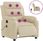 The Living Store Fotel Do Masażu Electric Cream Fabric (Tls3204977) - zdjęcie 3